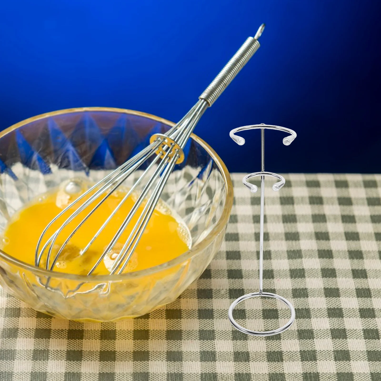 

2Pcs Stainless Steel Frother Stand Sturdy Hand Blender Holder Whisk Storage Organizer Multifunction Kitchen Base