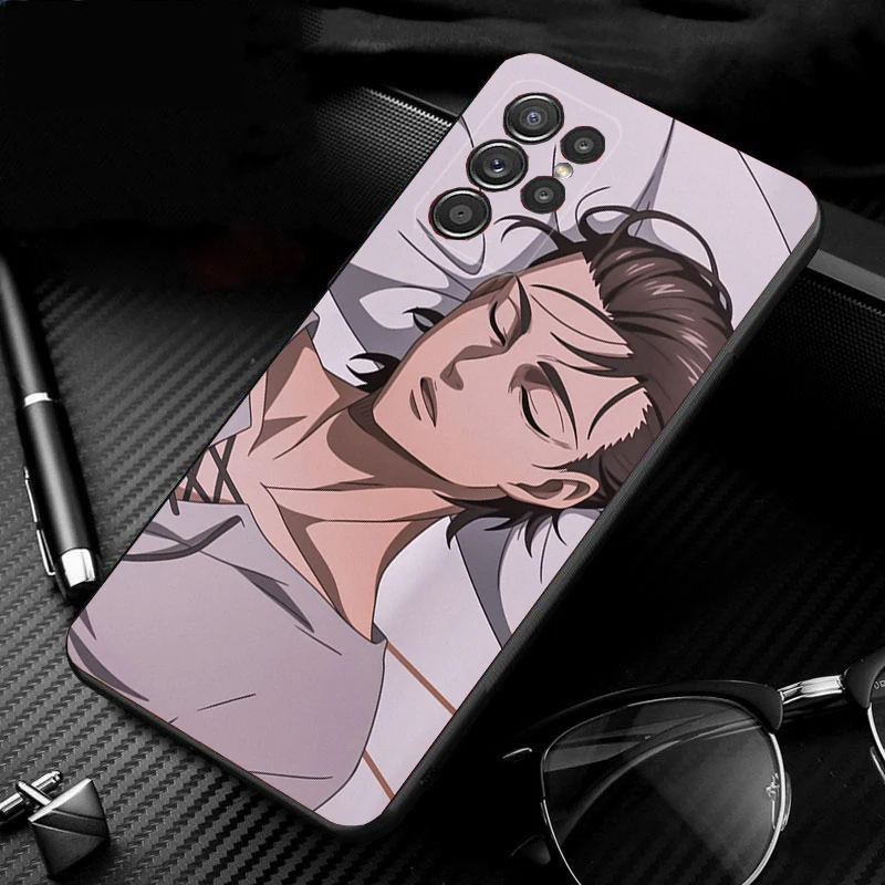 Eren Yeager Attack On Titan Phone Case For Samsung Galaxy S25 S24 S23 S22 S21 Ultra S24 S23 S22 S21 S25 Plus S24 S20 Fe