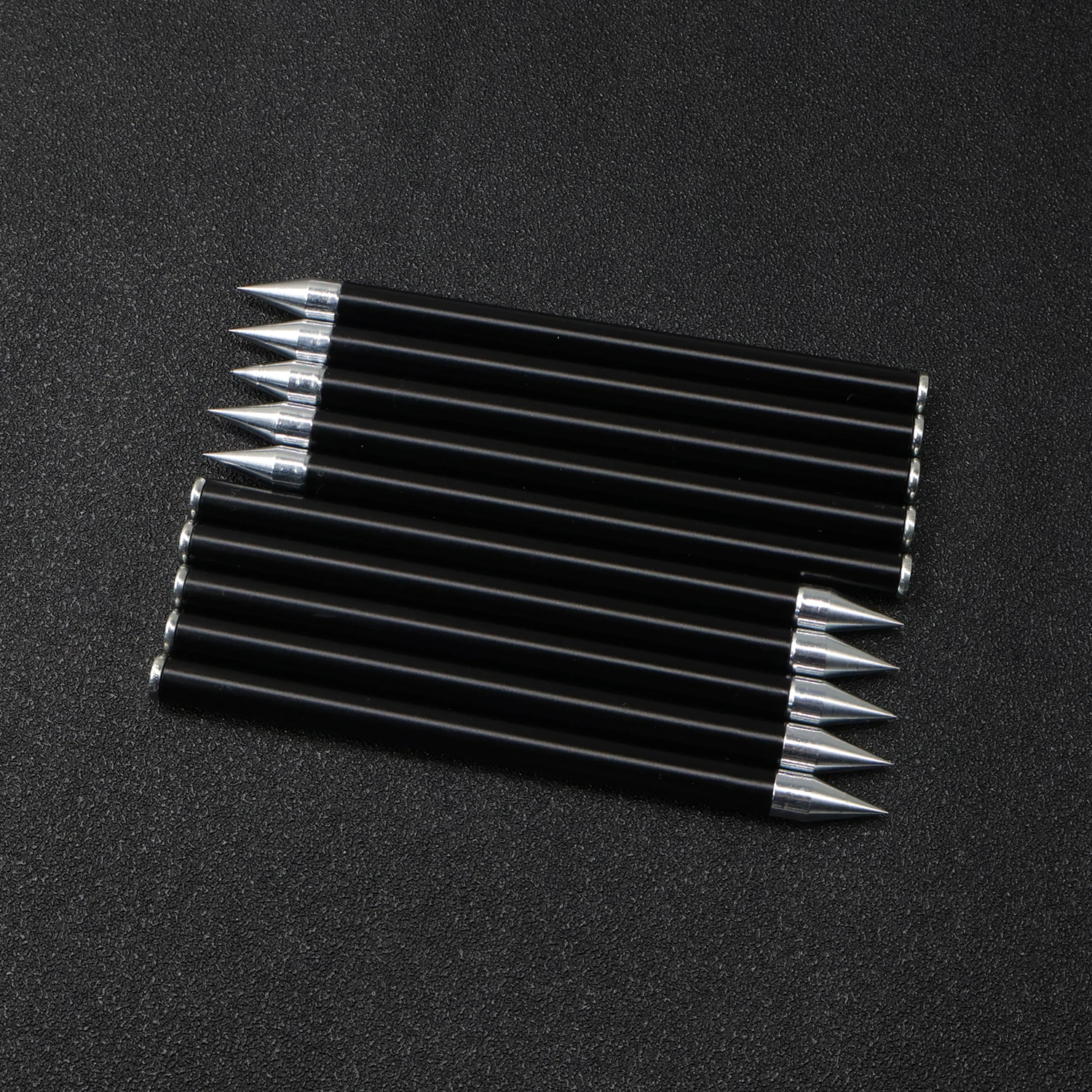 10 Pack Arrows 4.76 inch, Arrows Black Plastic Body with Sharp Metal Tip For Folding Slingshot