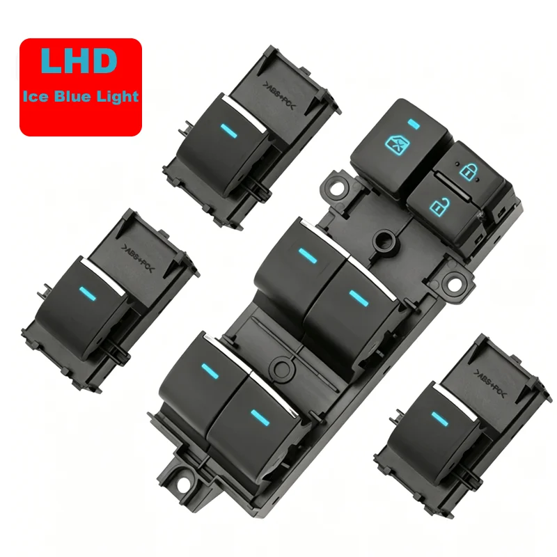 RHD LHD Lighted LED Power Single Window Switch For Toyota RAV4 RAV 4 XA50 C-HR 2019-2021 HYBRID 2020 Yaris Cross 2022 Corolla