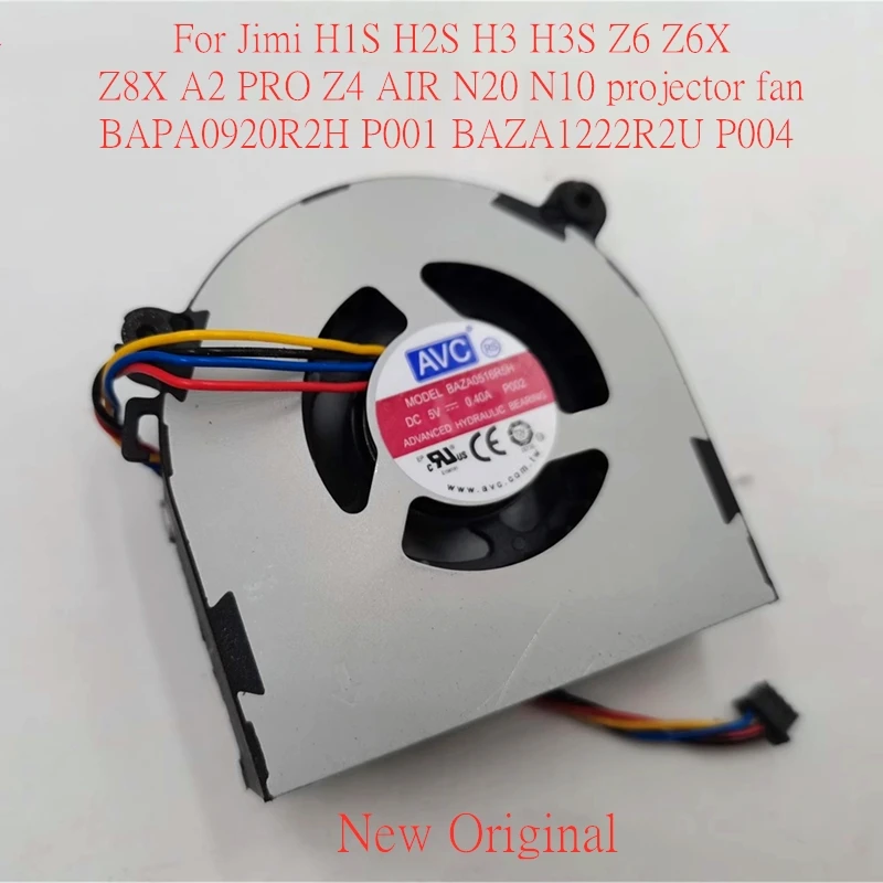 New Original Cooling Fan For Jimi H1S H2S H3 H3S Z6 Z6X Z8X A2 PRO Z4 AIR N20 N10 projector fan BAPA0920R2H P001 BAZA1222R2UP004