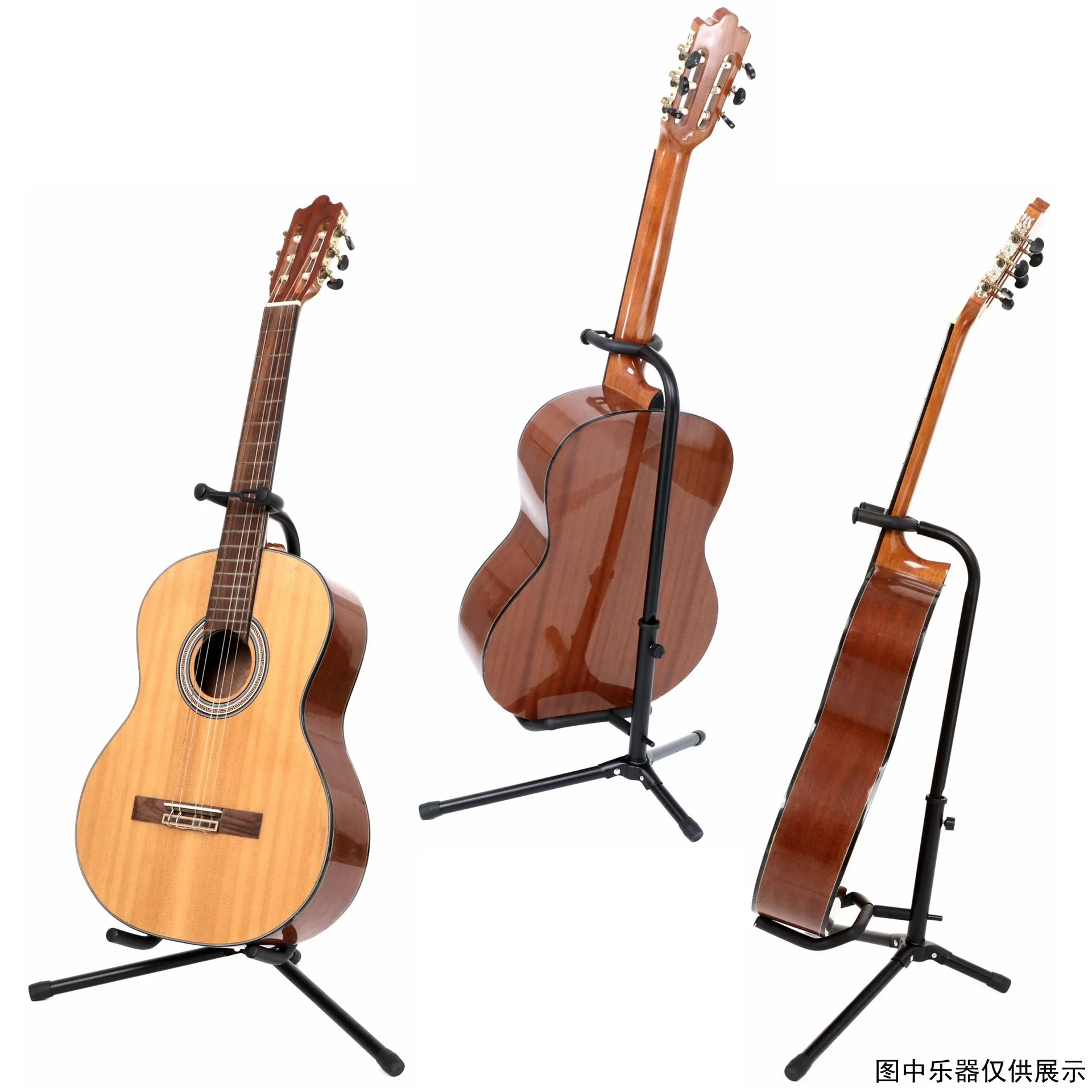 Vertical Guitar Stand Folding Liftable Folk Electric Guitar Display Stand Ukulele Pipa Bass Floor Stand Instrument Accessories