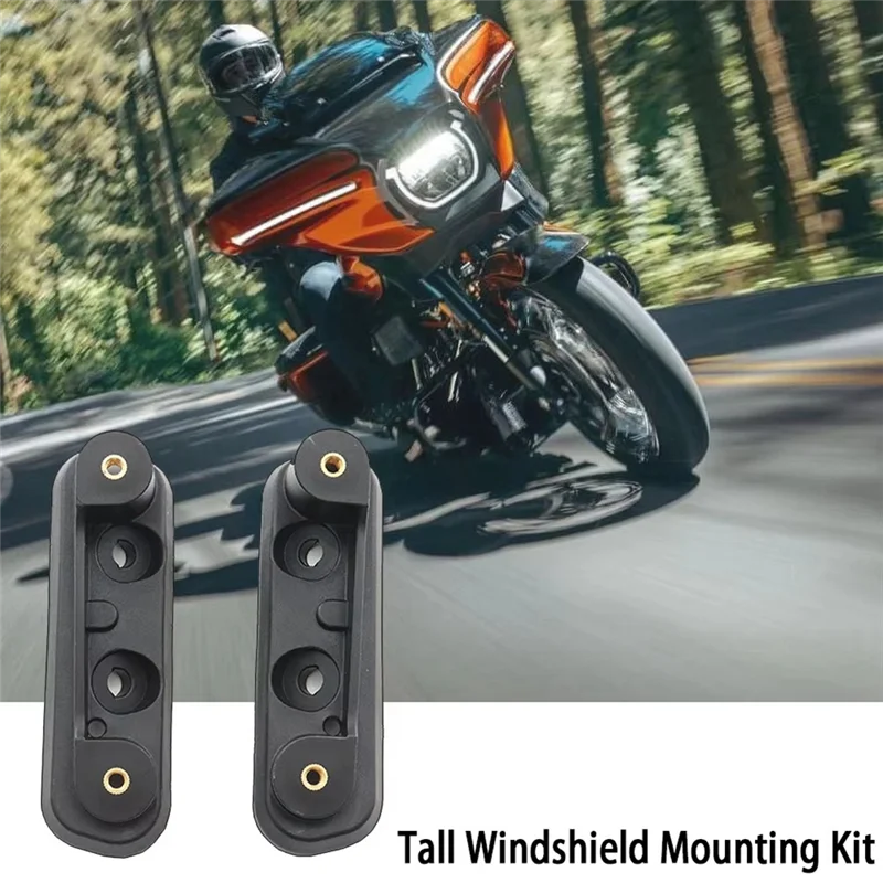 AB56-Motorcycle Heightened Windshield Bracket Windshield Mounting Kit Bracket For  CVO Street Glide 2023 FLHXSE Model