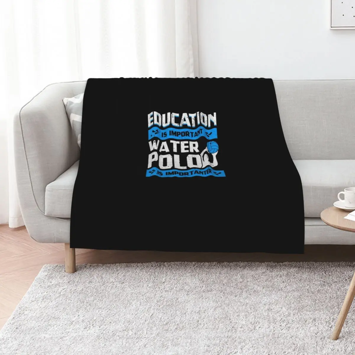Water Polo Enthusiast Funny Waterfootball Polo Athlete Sport Throw Blanket Decoratives decorative Polar Thermal Blankets