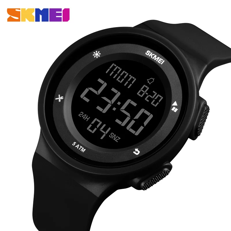 SKMEI 1445  Watches reloj hombre Comfortable Simple Digital Men Women Watch 2 Time Waterproof Mens Ladies Sports Wristwatches