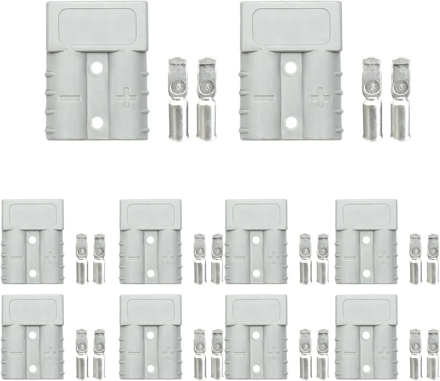 5/10Pcs 50A/120A/175A/350A Anderson Connector, Battery Quick Disconnect Heavy-Duty Winch Wiring Kit for Golf Cart, E-Bike,Winch