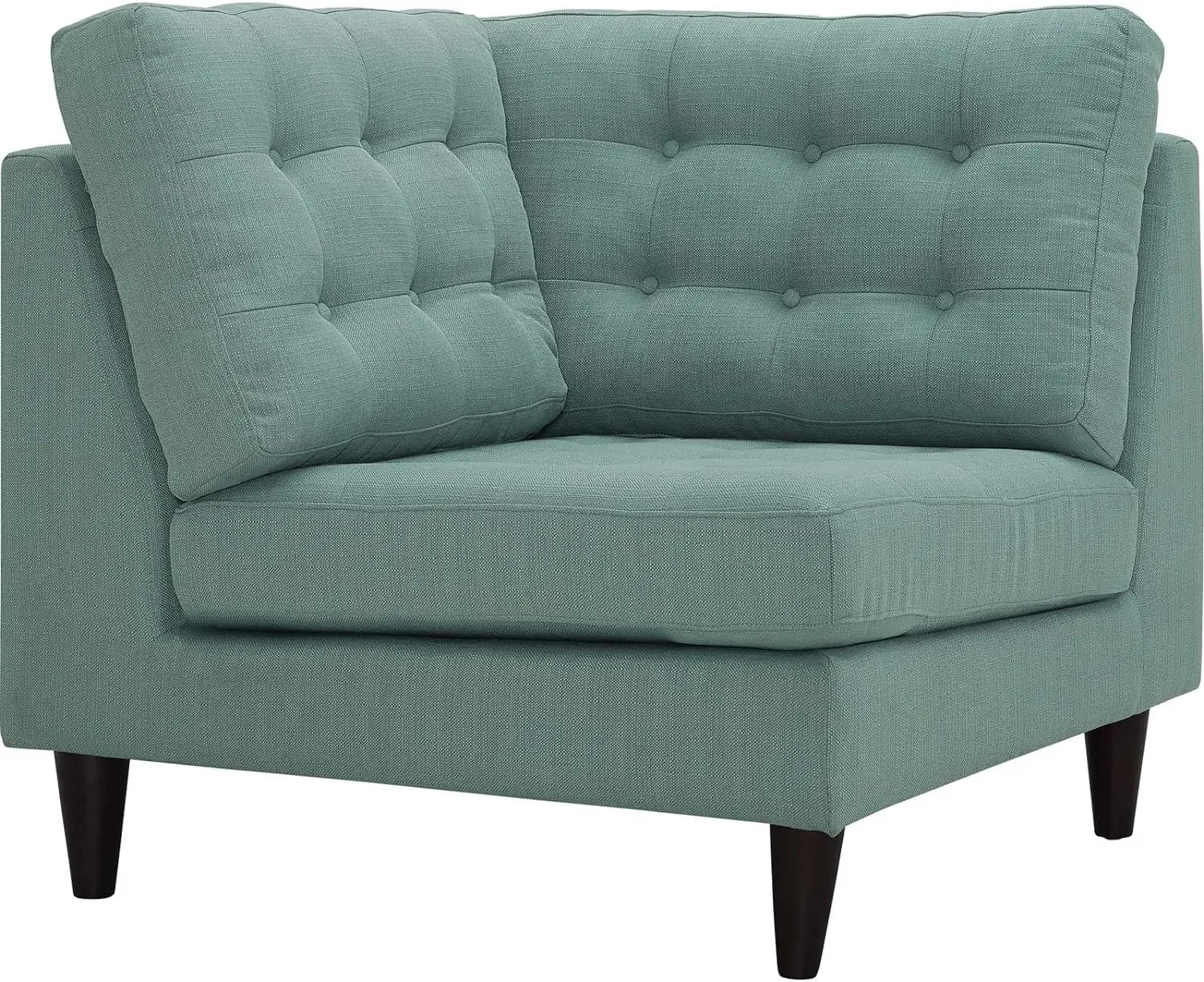 

Empress Mid-Century Modern Upholstered Fabric Corner Sofa In Laguna