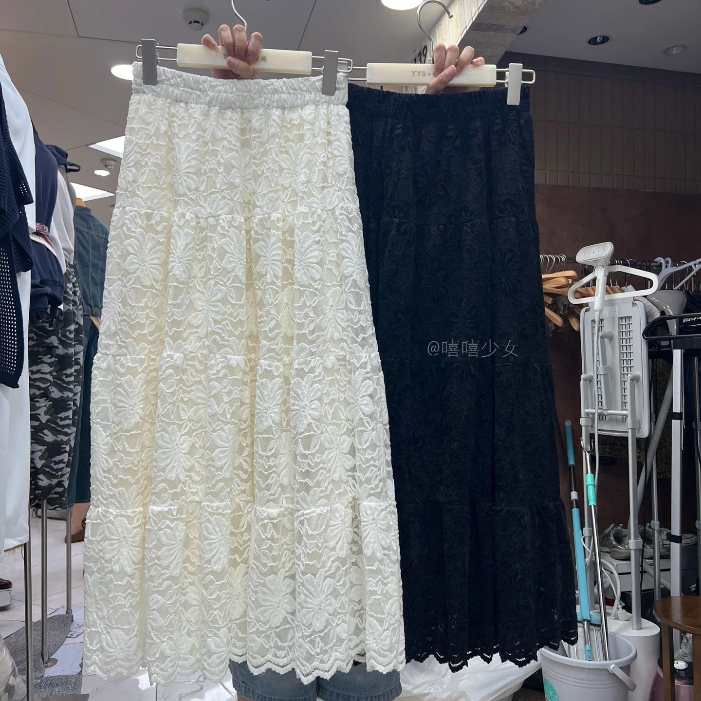 

Женская осенне-зимняя элегантная кружевная длинная юбка с цветочным принтом, женская однотонная юбка трапециевидной формы с эластичной резинкой на талии