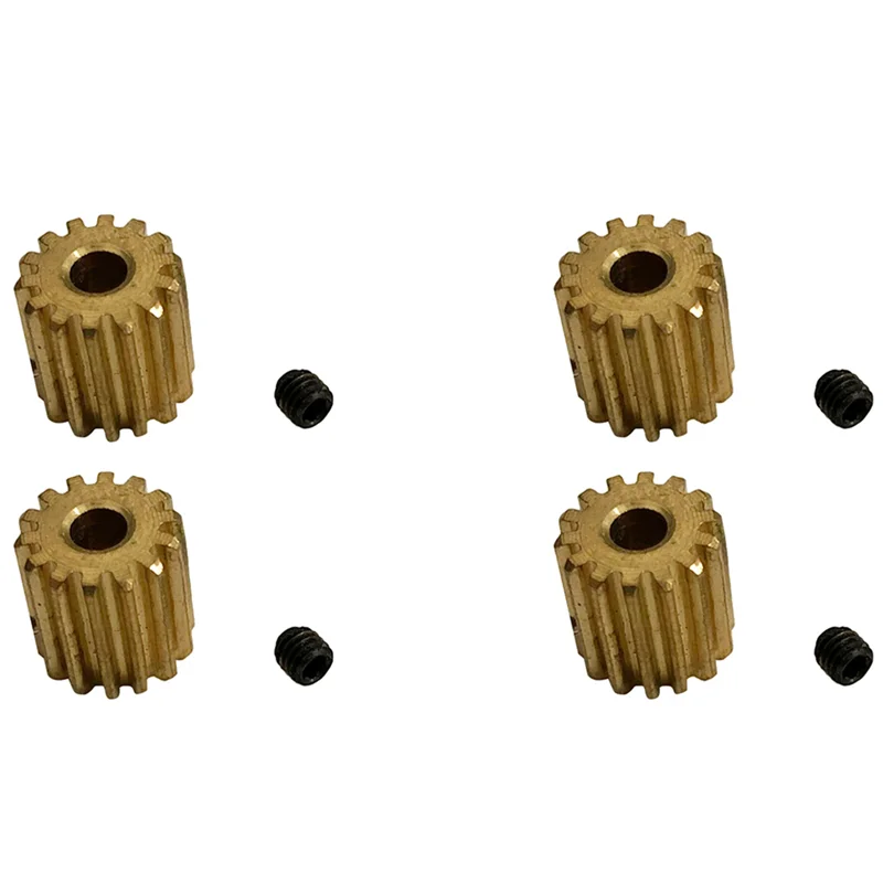 AS96-4X Logam Motor Gear QWJ05 untuk Xinlehong Hosim Q901 Q902 Q903 1/16 RC Mobil Suku Cadang Aksesoris
