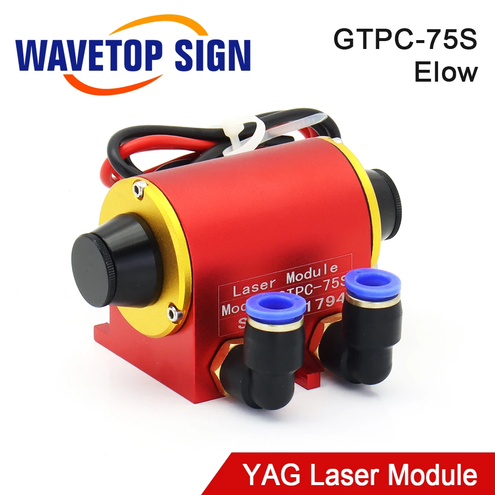 

WaveTopSign GTPC 75S 75w Elbow YAG Laser Module GTPC-75S 90Degrees Laser Diode Pump use for YAG Laser Machine