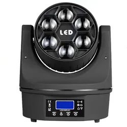 Moving Head Light Beam 6x15W Mini LED RGBW DMX  Bee Eye Effect Lighting Stage  Dj RGBW 4IN1 LED Lamp 10/15CH