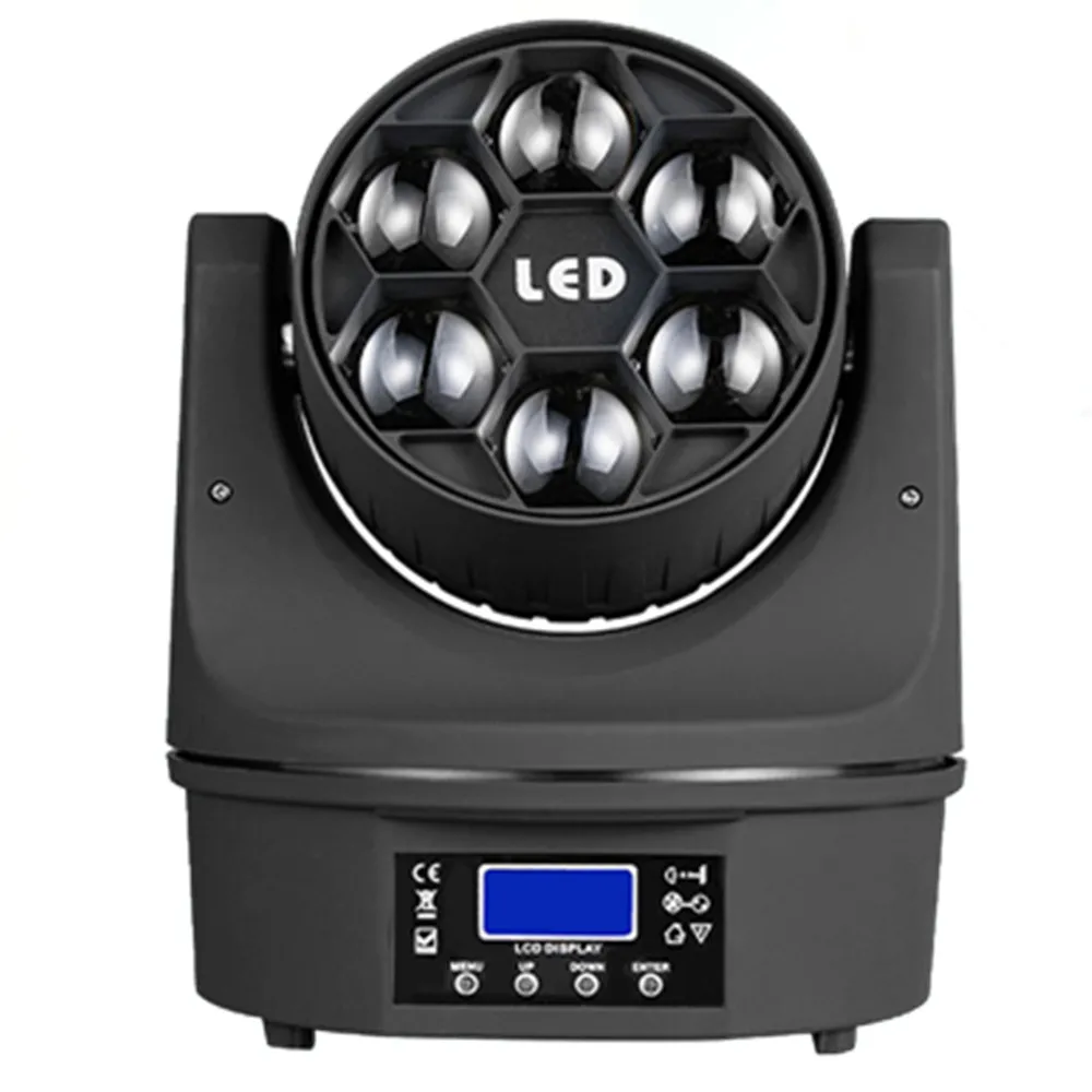 feixe de luz principal em movimento 6x15w mini led rgbw dmx abelha olho efeito iluminacao palco dj rgbw 4in1 conduziu a lampada 10 15ch 01