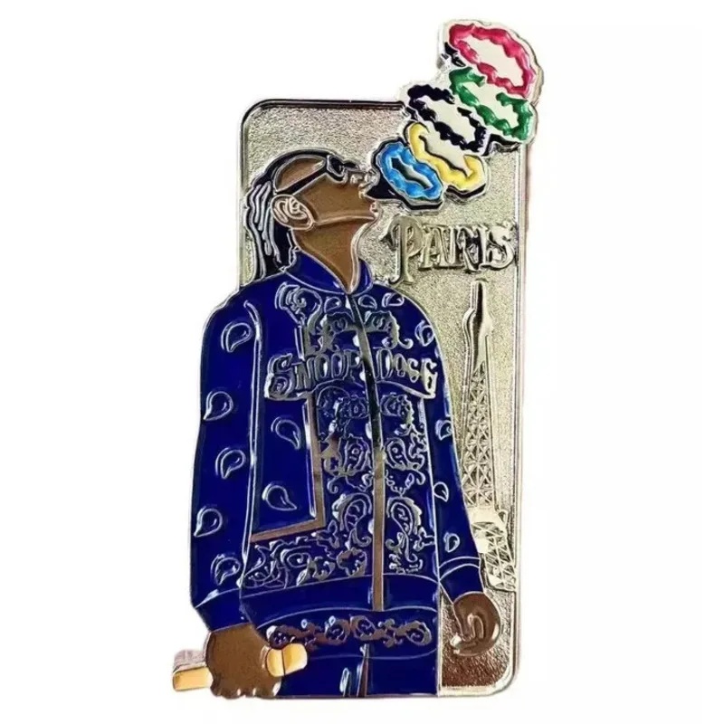 2024 Snoop Dogg Pins esmaltados Snoopdogg Pin Hiphop Rock joyería de moda broches colecciones de recuerdos especiales