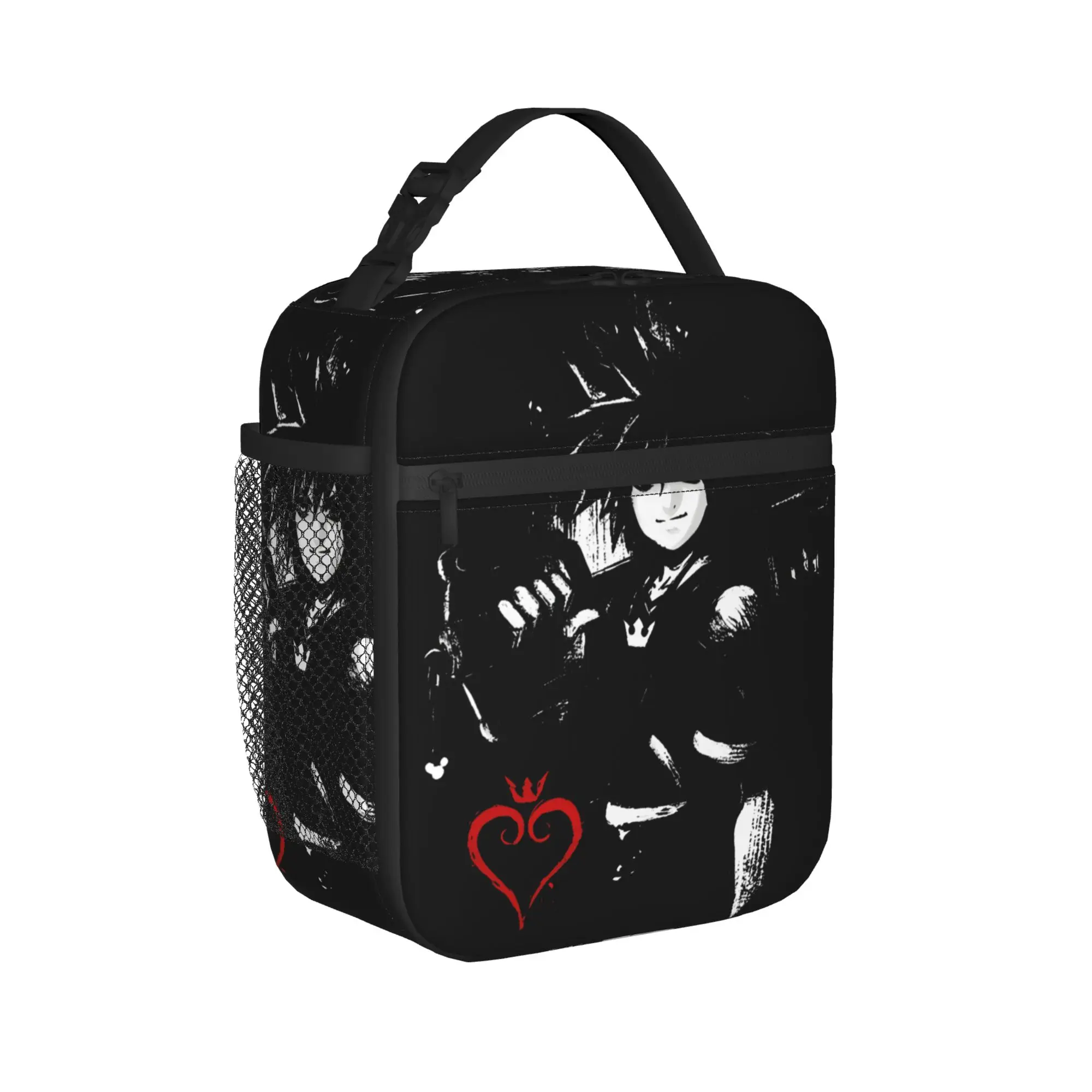Sora Ink Kingdom Hearts Video Game - Key Blade Thermal Insulated Lunch Bags for Work  Portable Food Bag Thermal Cooler Food Box