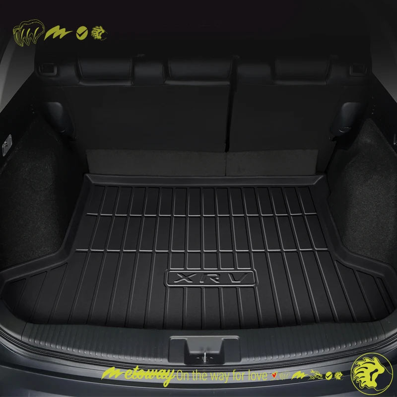 For Honda XRV XR-V 2015-2024 Custom Fit Car Trunk Mat All Season Black Cargo Mat 3D Shaped Laser Measured Trunk Liners