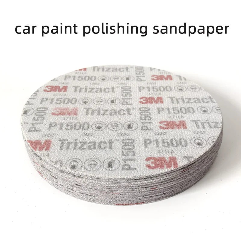 3M Trizact Clearcoat Disc 02088 Flocking Sponge Sandpaper 6 Inch Self-adhesive Back 1500 Grit Dry Water Sanding Paper