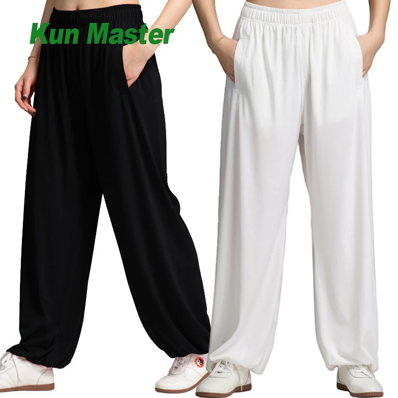 

Tai Chi Pants Kung Fu Martial Art Modal Fabric Yoga Trousers Taiji Lounge Pant Lantern Comfortable Breathable