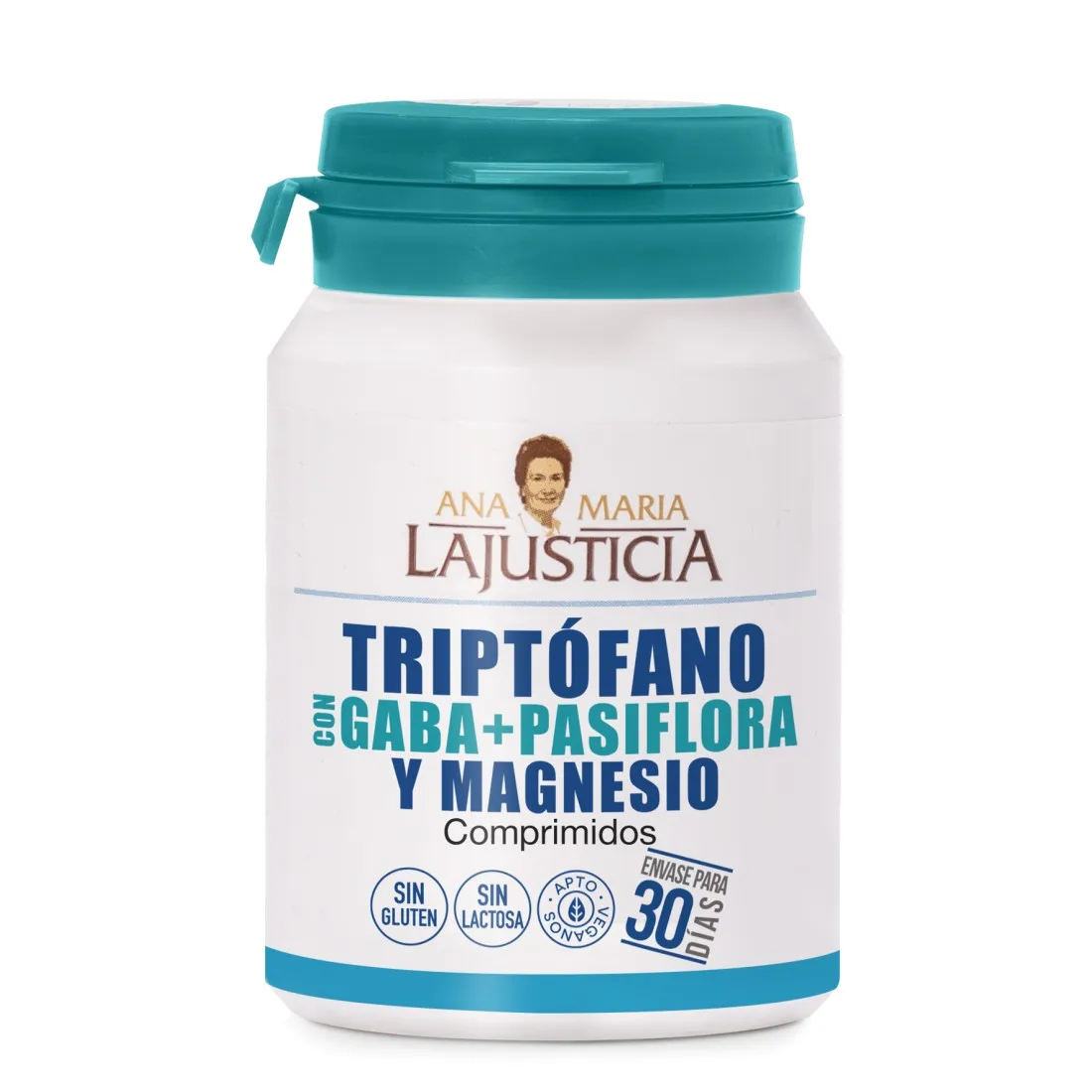 Ana Maria Lajusticia - Triptófano con GABA, Pasiflora y Magnesio 60 comprimidos  Sueño Reparador y Relajación Natural