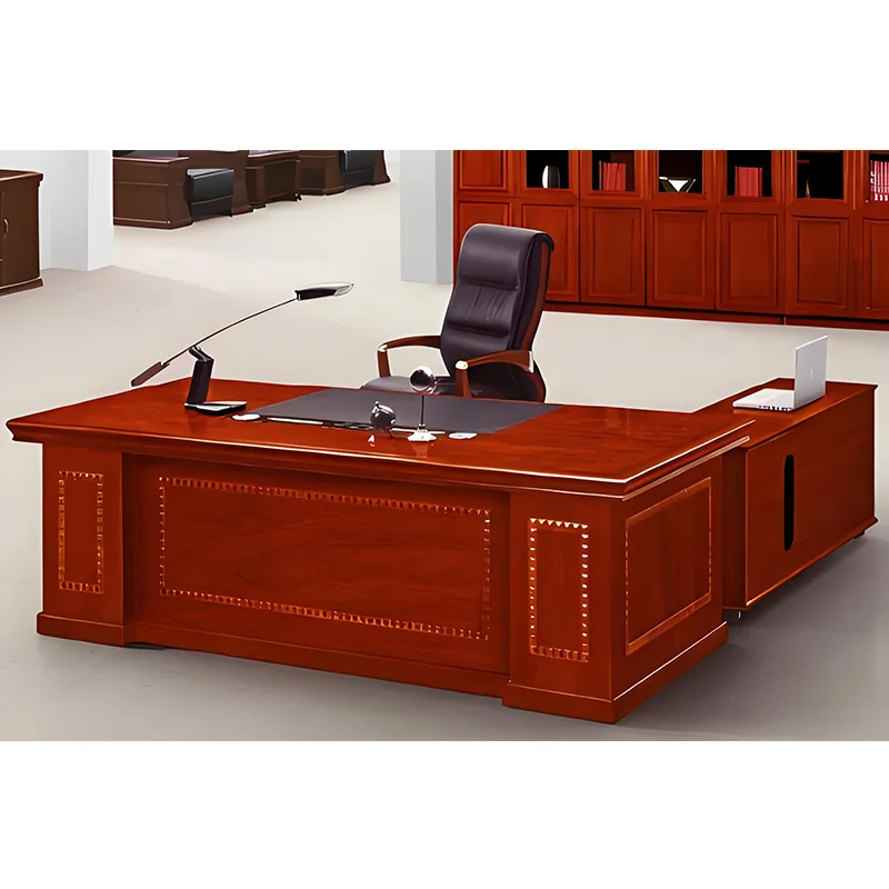 Office Workstation l Shaped Desk Modern Work Ceo boss Executive Furniture Luxury Desks for Room Table Modern Design