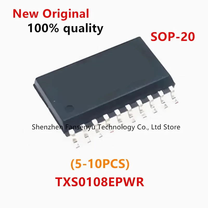 (5-10piece)100% New TXB0108PWR TXS0108EPWR YF08E YE08 sop-20 Chipset