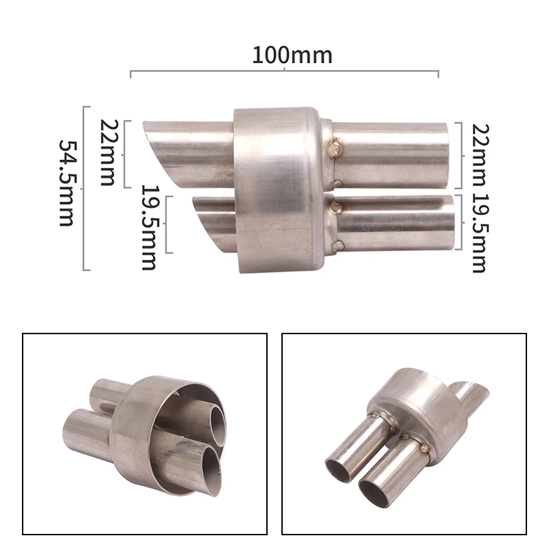 54.5mm Univerzális Halálra fáraszt Hangtompító Csőhálózat Decibel Gyilkos cserélhető Kipufogódob számára Motorbicikli Lejjebb szállít Ribillió Zeng eliminator modified