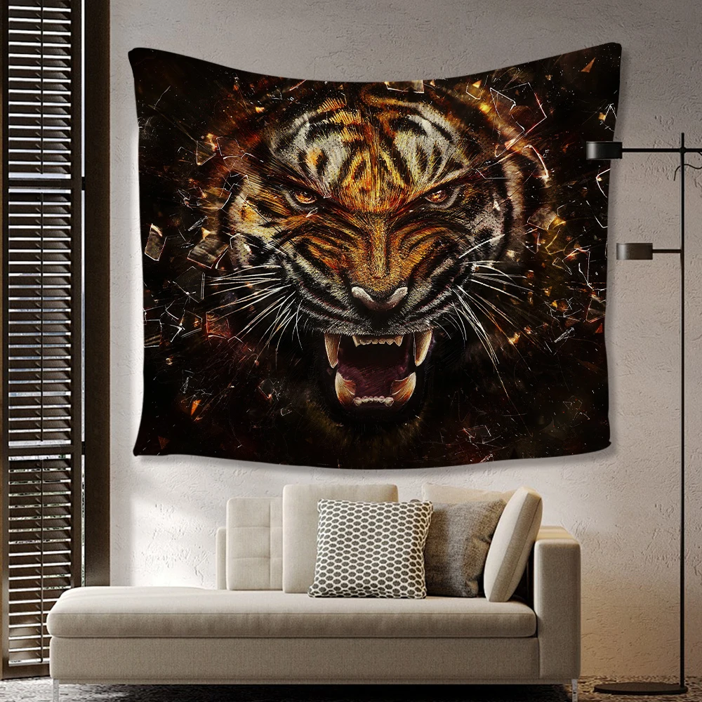 Bedroom 2024 Newly Customized Tiger Color Blanket Family Bed Sofa Picnic Travel Office Rest Set Blanket for Children