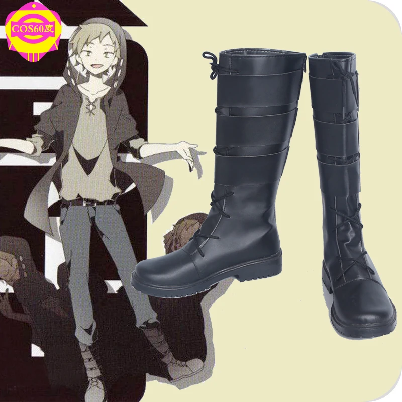 

Kagerou Project Kano Shuuya Anime Characters Shoe Cosplay Shoes Boots Party Costume Prop