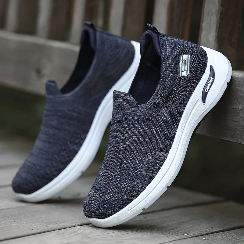Textile cloth breathable men's new sports one-pedal casual shoes trendy casual versatile models