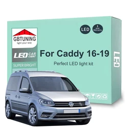 11Pcs Canbus LED Interior Light Bulb Kit For VW Volkswagen Caddy IV MK4 2016 2017 2018 2019 Car Indoor Reading Dome Trunk Lamp