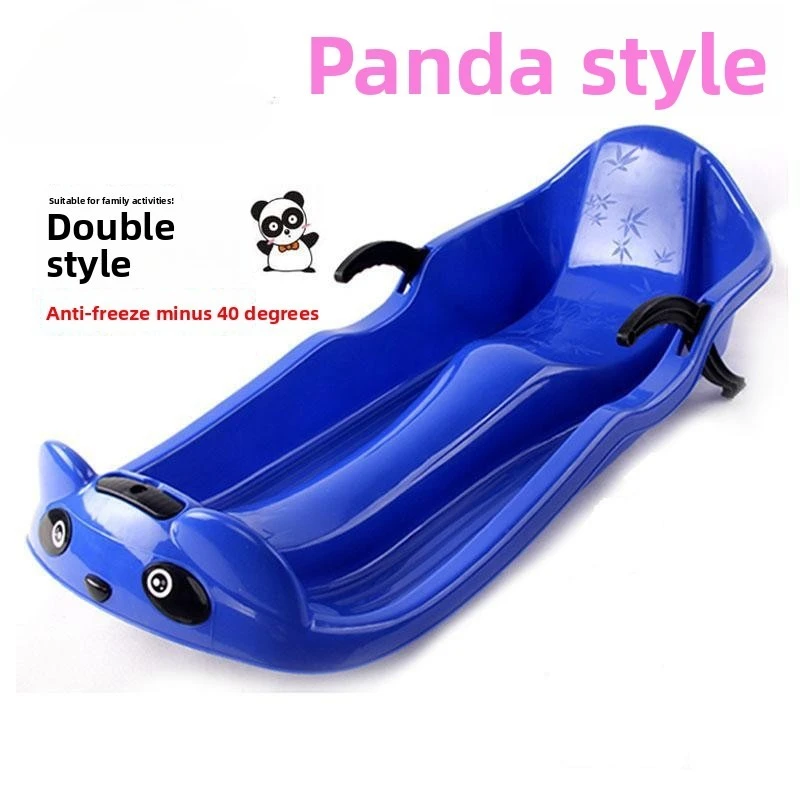 Snowboard doppio addensato Snowboard Tavola per erba Tavola per sabbia per bambini Auto da slitta per adulti con freni Tavola da slitta per aratro da arrampicata