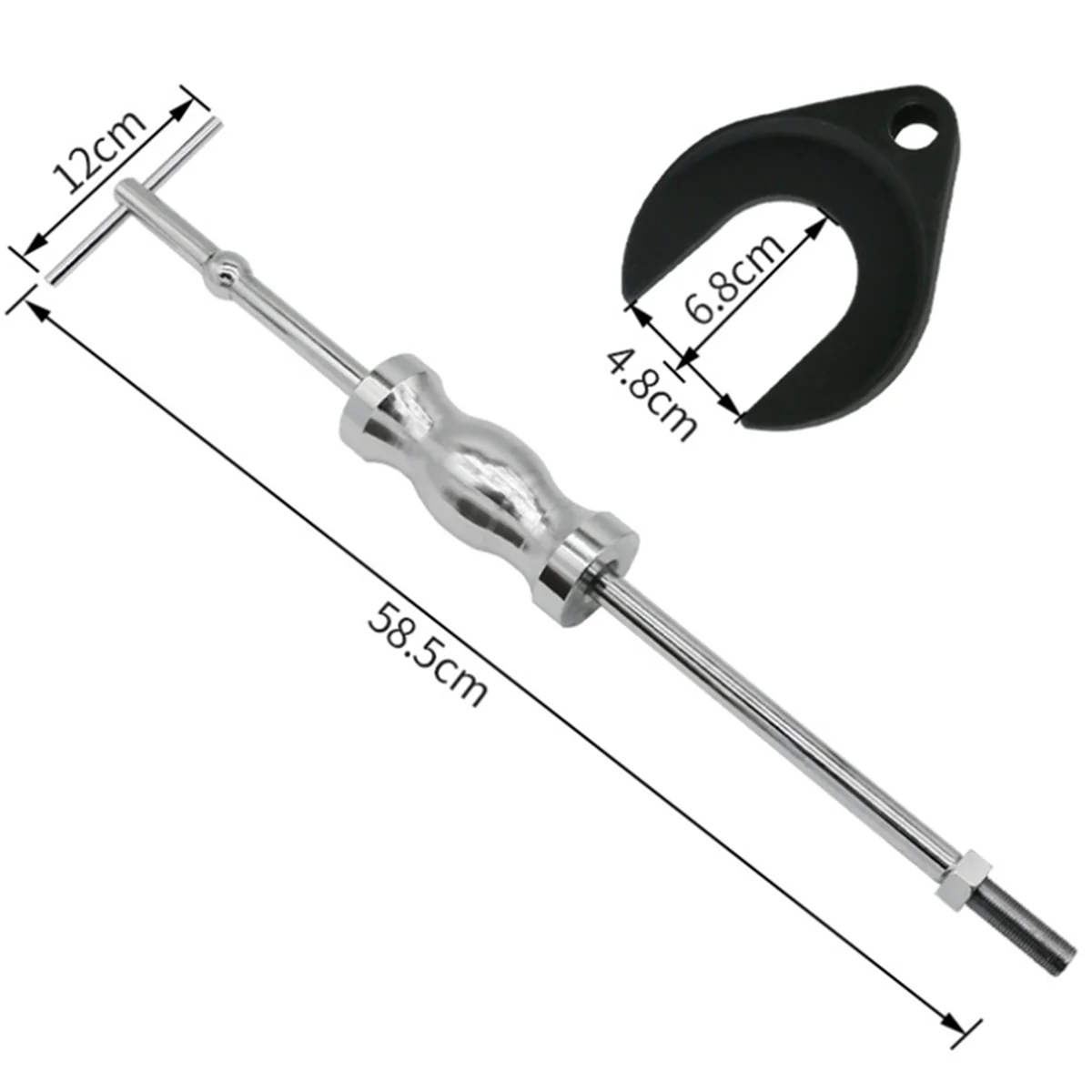 Conjunto de extrator de rolamento ingenado, ferramenta de remoção de rolamento com adaptador cv de 48mm e 63mm para reparo de máquinas de manutenção de carro, durável