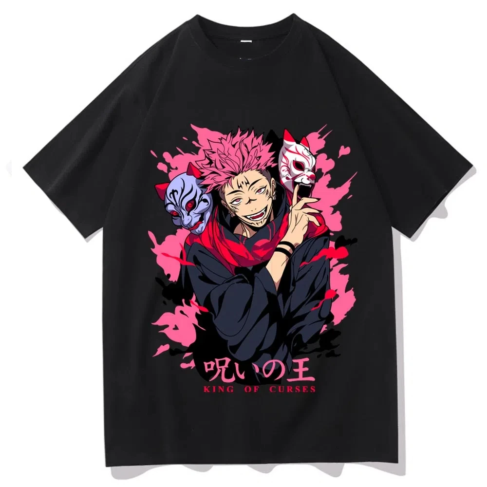

Anime Jujutsu Kaisen Geto Suguru Women’s T-shirt Man Women Harajuku O-neck Summer Casual Loose Short Sleeve Tops T-shirt