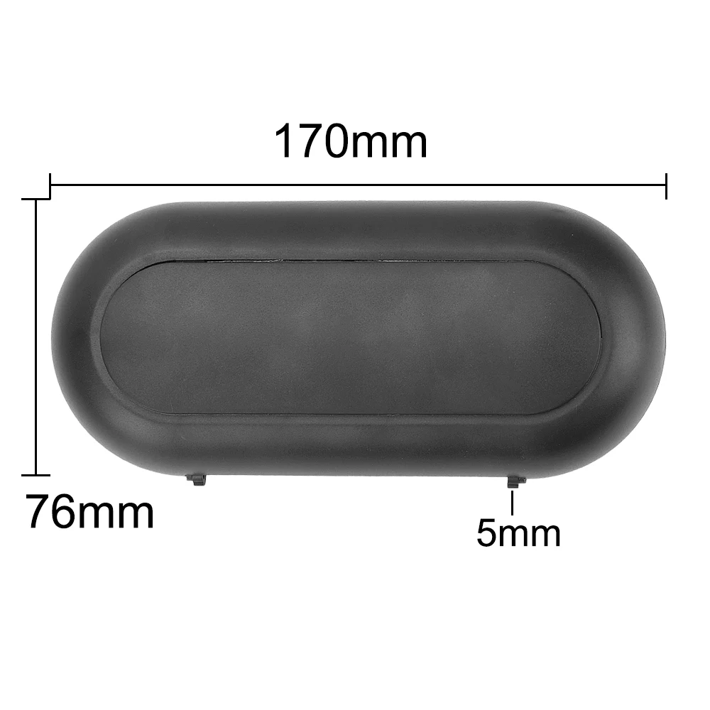 Built-in Fiber Velvet Protection Eyeglasses Holder ABS Sunglasses Box Sun Visor Car Interior Glasses Case Universal