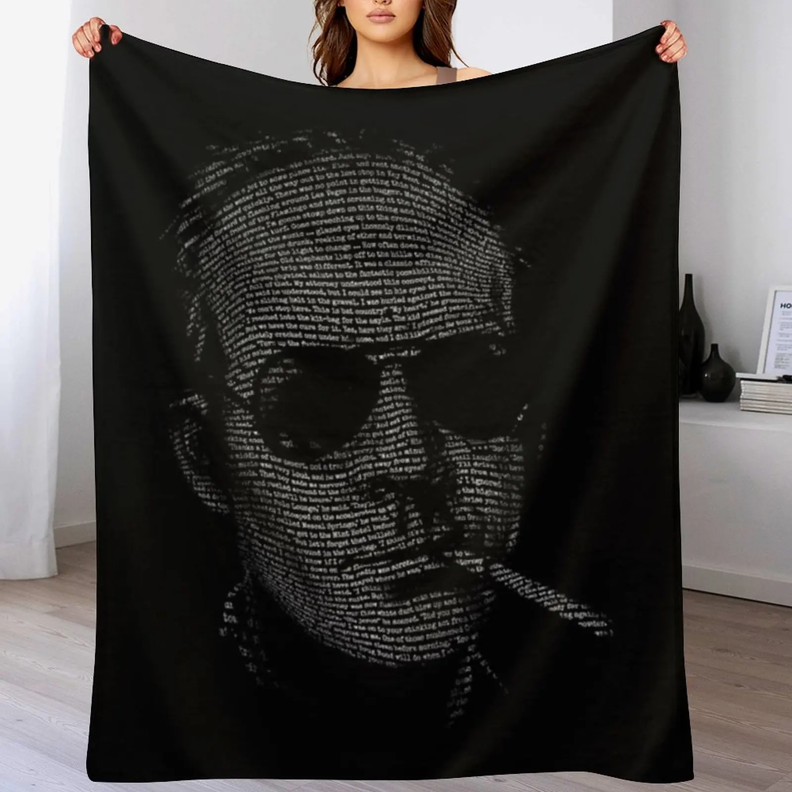 

Hunter S Thompson Throw Blanket Warm Plush Fuzzy Blanket for Living Room