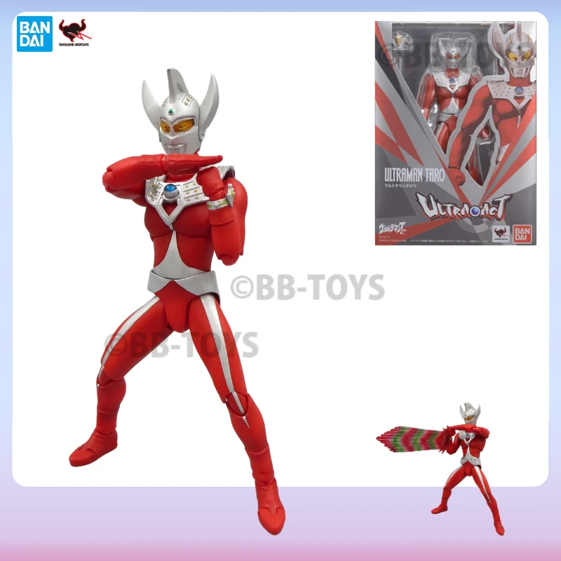 

In Stock Bandai Ultra-ACT Ultraman Series Taro Movable Anime Action Figure Collectible Original Box Finished Toys