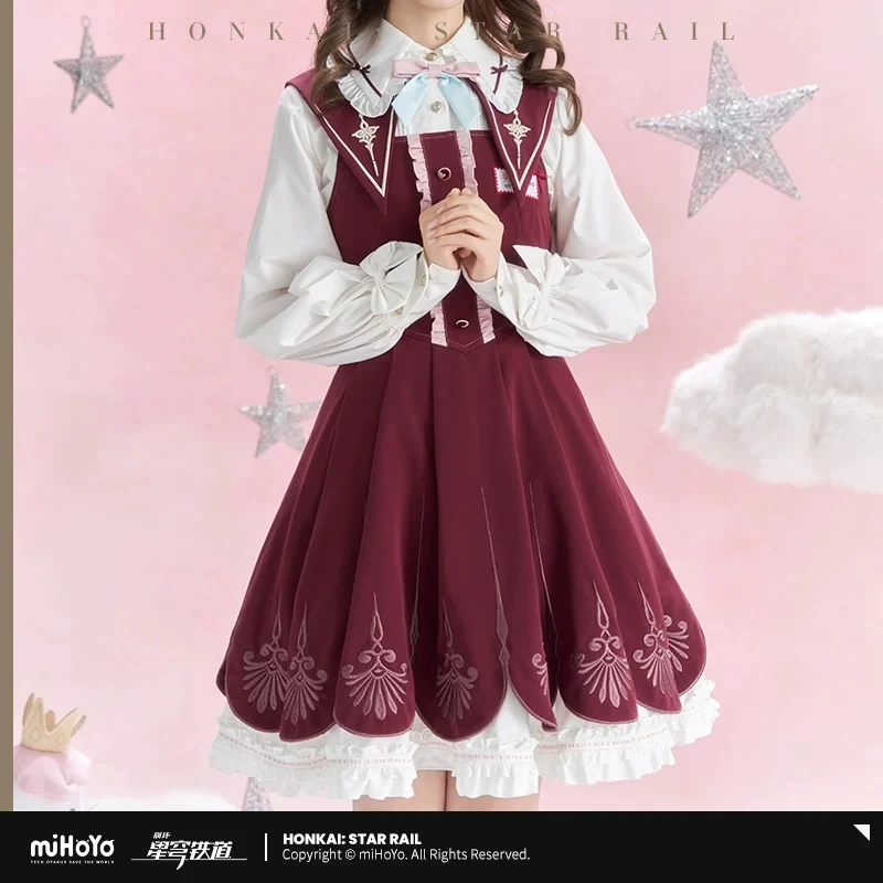 Official miHoYo Honkai: StarRail Authentic Hyacine-Themed “Impression Series” Character Merchandise Cosplay Pinafore Dress