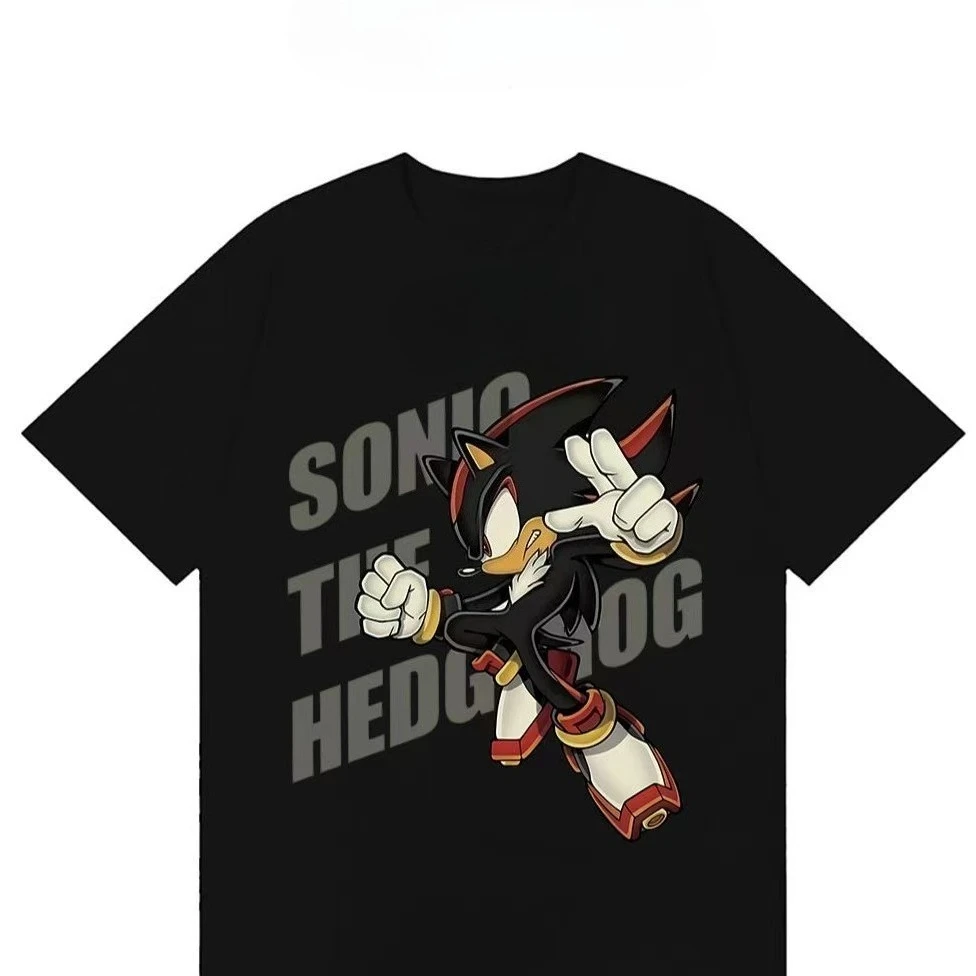 

Лето и осень 2022, американская футболка с мультяшным принтом в стиле ретро, свободная и повседневная мужская и женская спортивная одежда с короткими рукавами, топ