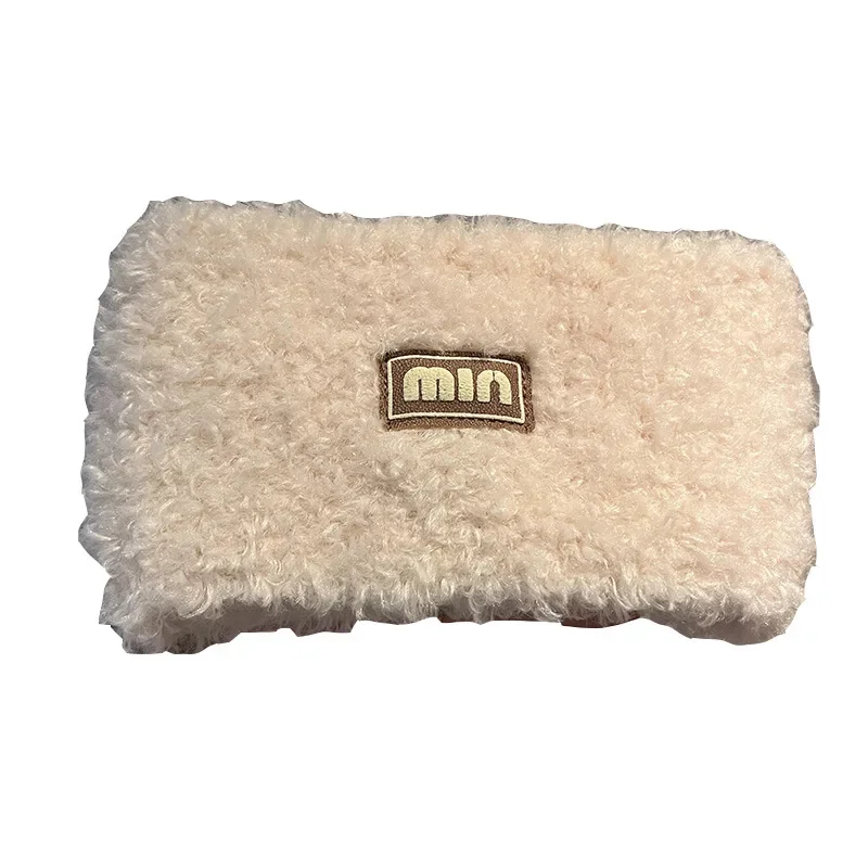 1 قطعة تيدي المخملية محبوك عقال المرأة الخريف والشتاء الموضة اليومية ارتداء حزام عقال واسعة حافة سدادات حماية الأذن الدافئة