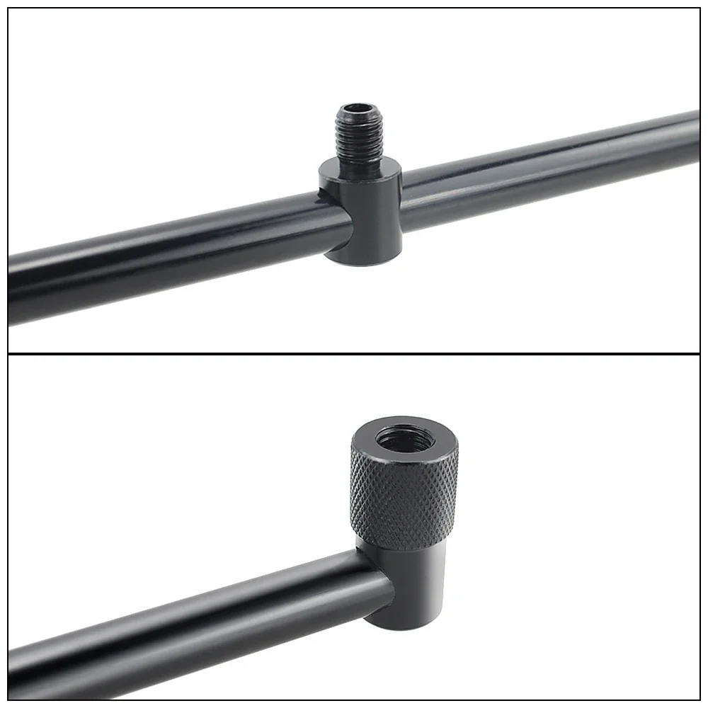 2 x Hirisi Mini Short Black Buzz Bars 20cm 25cm 30cm Carp Coarse Fishing Equipment for 2 Rods