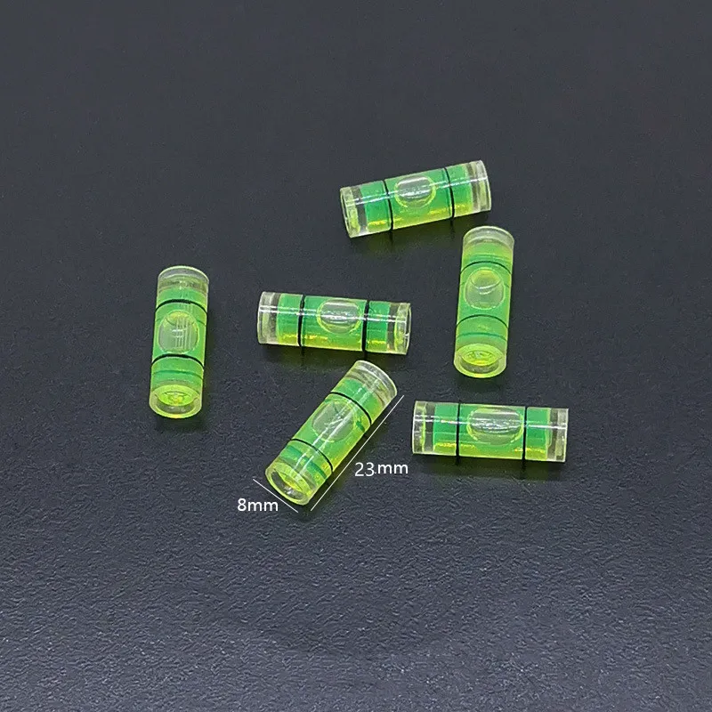 6PC Mini Circular Horizontal Precision Spirit Level Round Bubble Set Universal Green Round Bullseye Measuring Tools