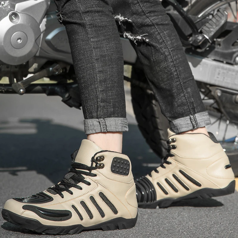 

Motorcycle protective riding boots new four seasons unisex high top off-road fashion anti slip breathable equipment cycling boot