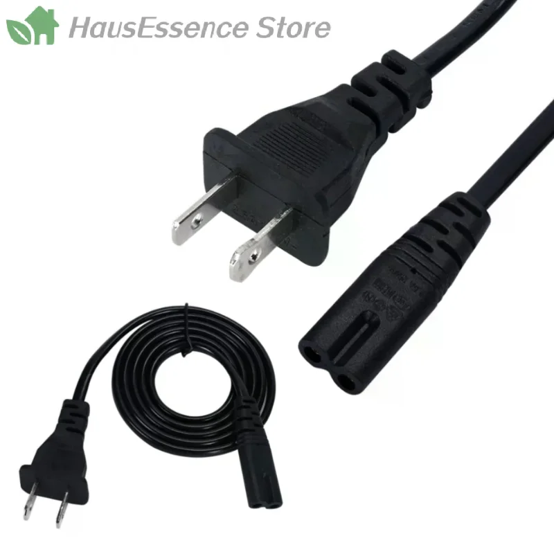※US Plug Power Cord 2pin For Figure 8 Fully Compatible Devices 2 Prong Electrical NoteBook Charger Television Radio