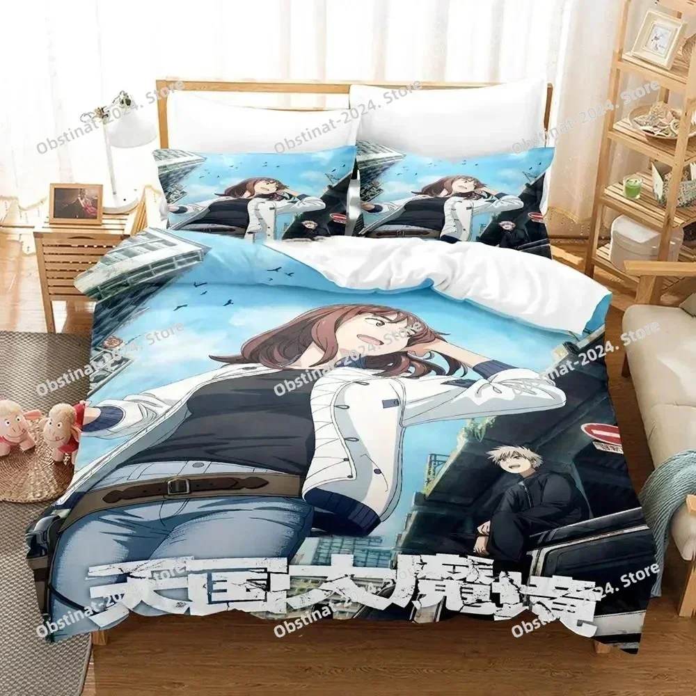 Anime Heavenly Delusion Bedding Set Print single Comforter Quilt Bed Cover Duvet Cover Pillow Case 3 Pieces Sets Kids Adult Size