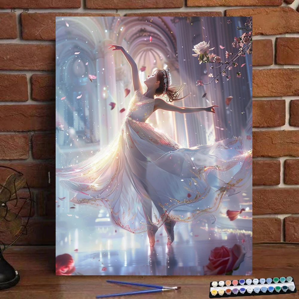 Painting by Numbers Elegant Dream Ballet Art Culture Digital Painting Handmade Adult Children Gift Wall Decoration Dig