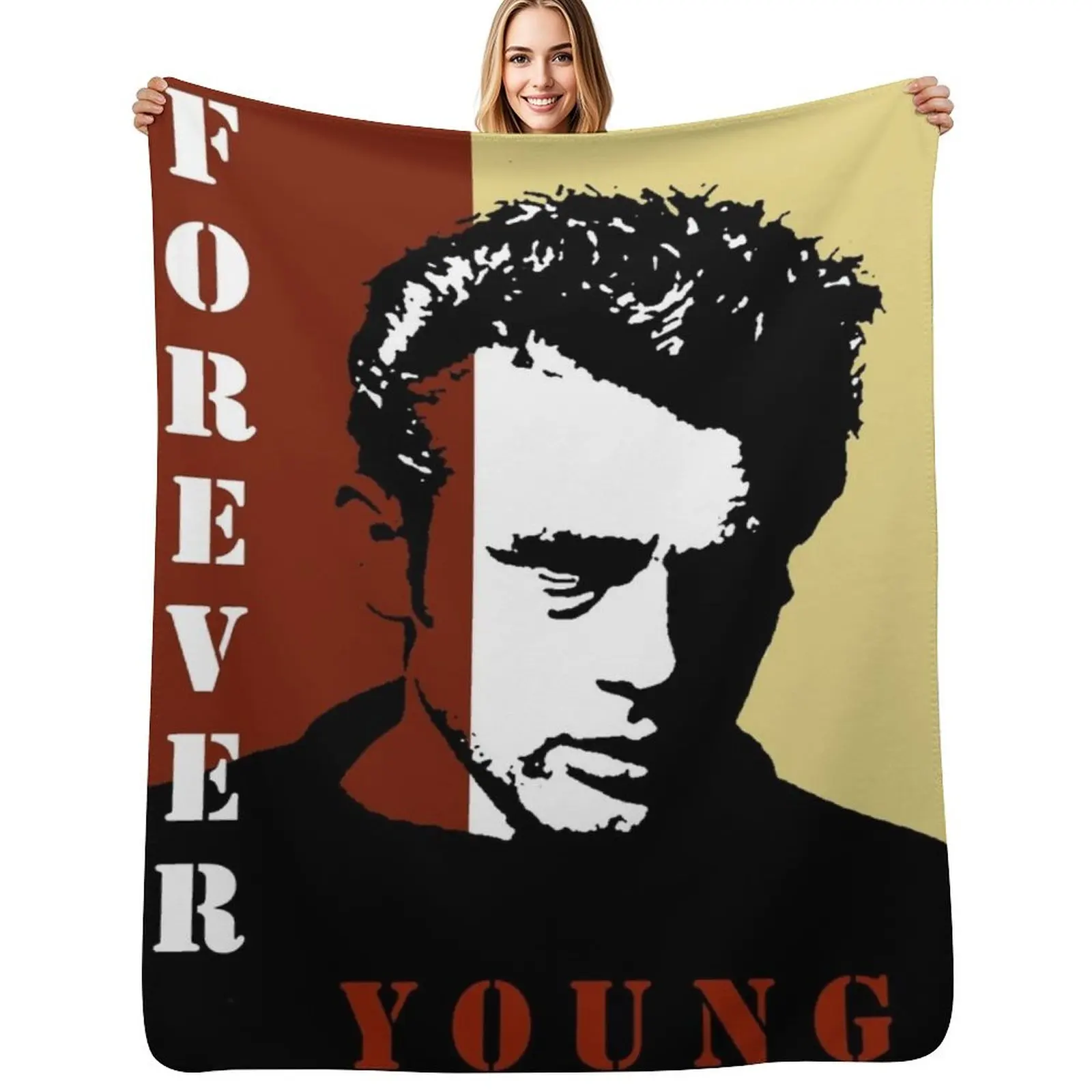 

Forever Young Throw Blanket Stuffeds Flannel heavy to sleep Thermal Blankets