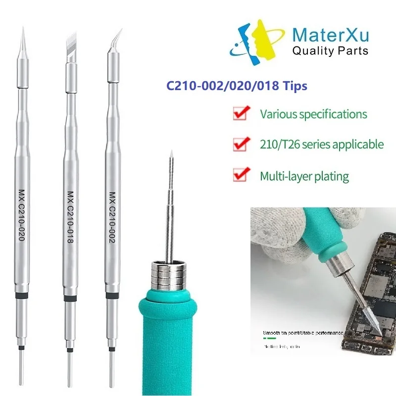 AIXUN MX Soldering Iron Handle C210 C115 Tips 936 T12 C245 Solder Station Heating Element Parts T3B T3A K Head JCID JBC DIY Kit