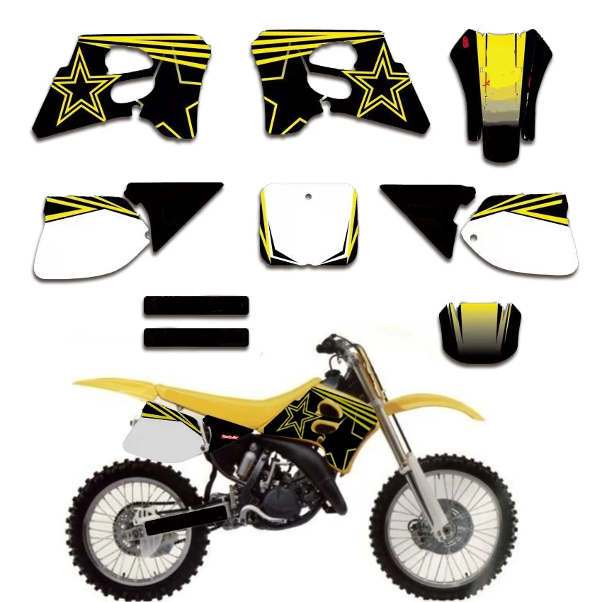 

For Suzuki RM 125 250 1993 1994 1995 Motorcycle Sticker Graphic Decal Kit Dekor Enduro DECO