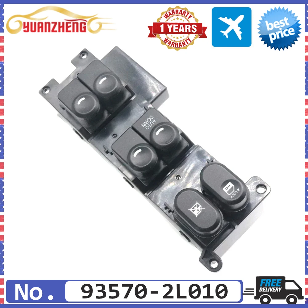 93570-2L010 935702L010 Car Auto Down Front Left Side Car Power Window Control Switch Button For Hyundai i30 i30cw Elantra 08-11