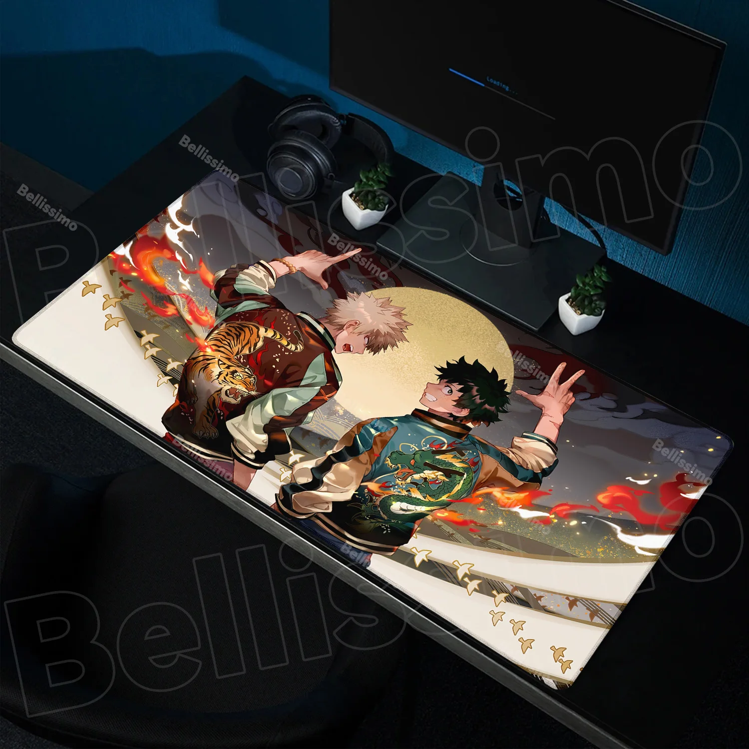 Bakugou Katsuki My Hero Academia Mousepad HD Printing Computer Gamers Locking Edge Non-slip Mouse Pad XXL Keyboard PC Desk Mat