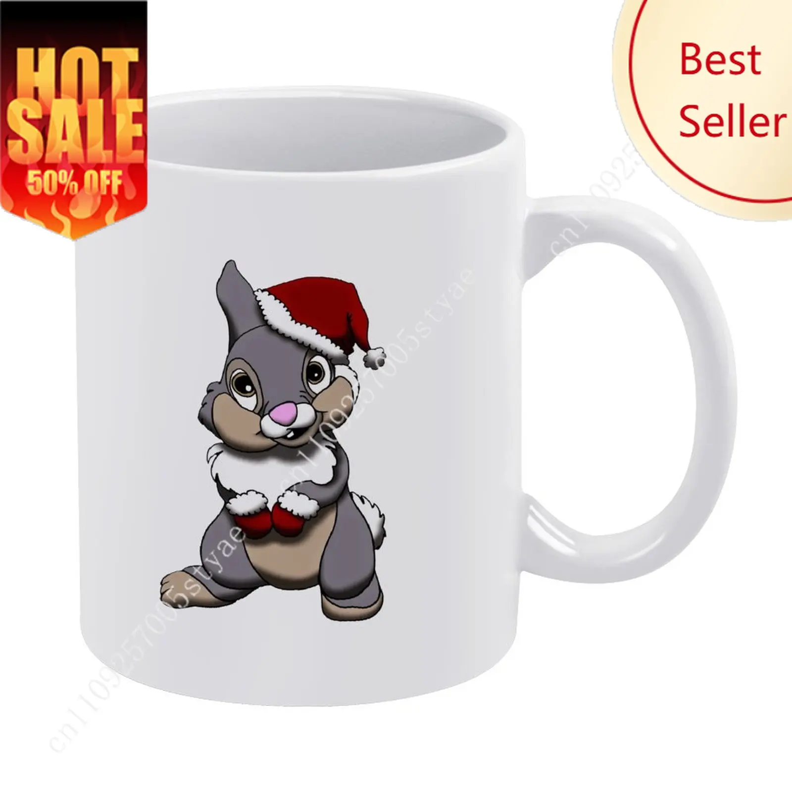 

Thumper Mug Disney Cartoon Customization Upload Your Own Image Logo Text Coffee Cup Holidays Birthday Ceramic Cup